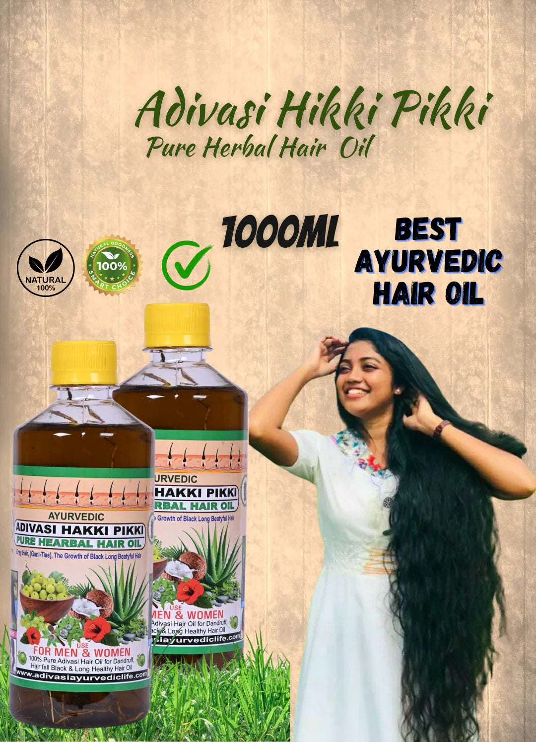 KARNATAKA HAKKI PIKKI NEELAMBARI HERBAL HAIR OIL