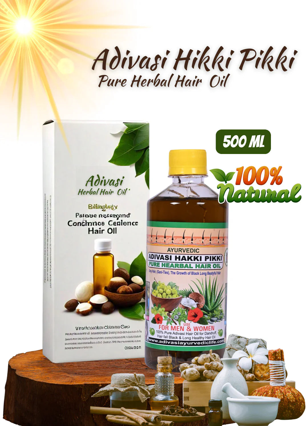 KARNATAKA HAKKI PIKKI NEELAMBARI HERBAL HAIR OIL